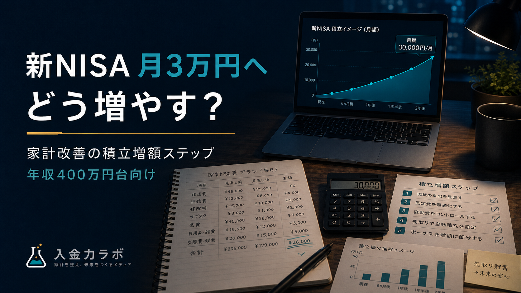 nisaで月3万円