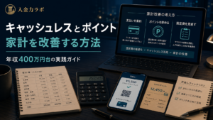 キャッシュレスとポイントで家計を改善する方法｜年収400万円台の実践ガイド
