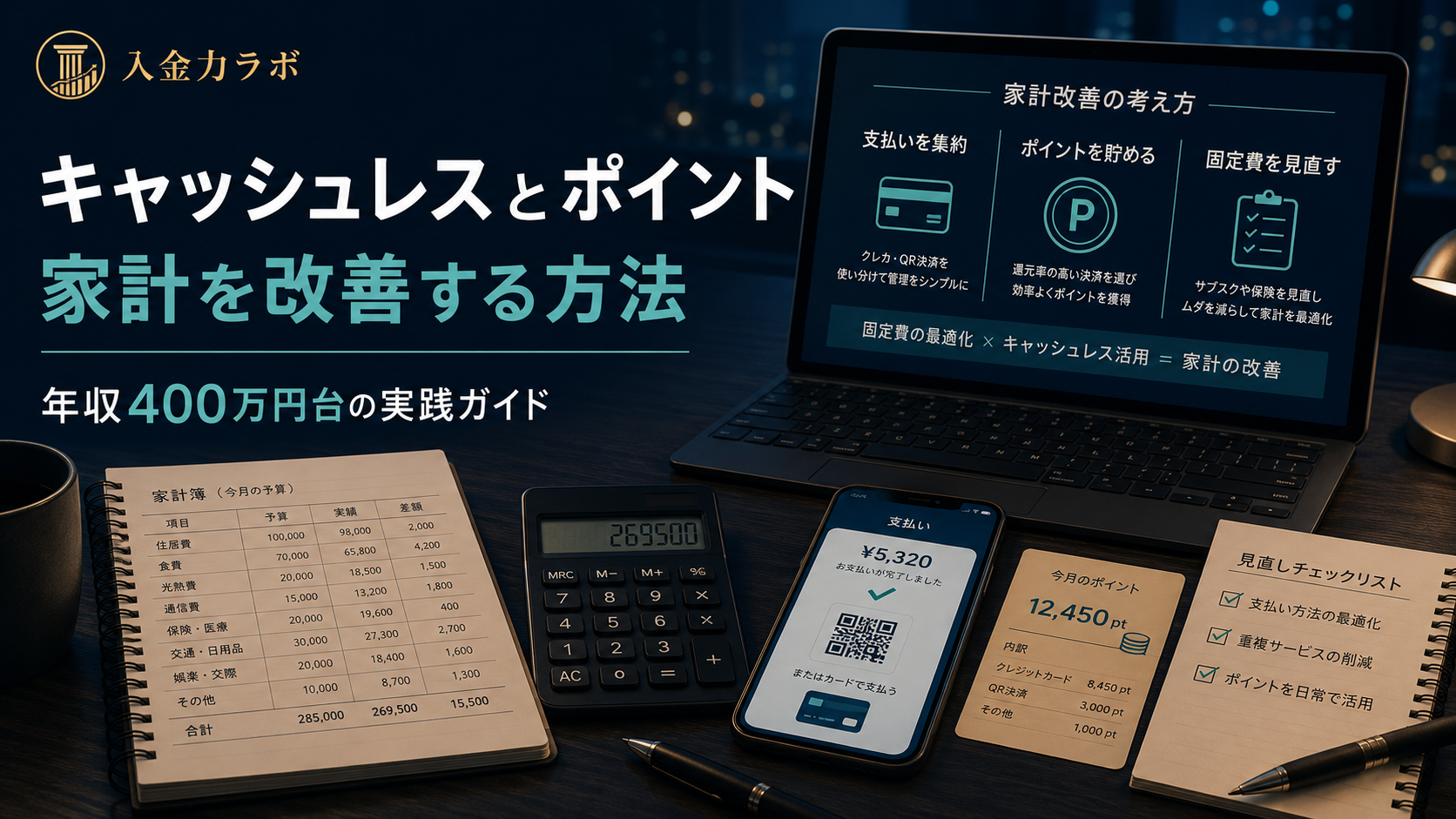 キャッシュレスとポイントで家計を改善する方法｜年収400万円台の実践ガイド