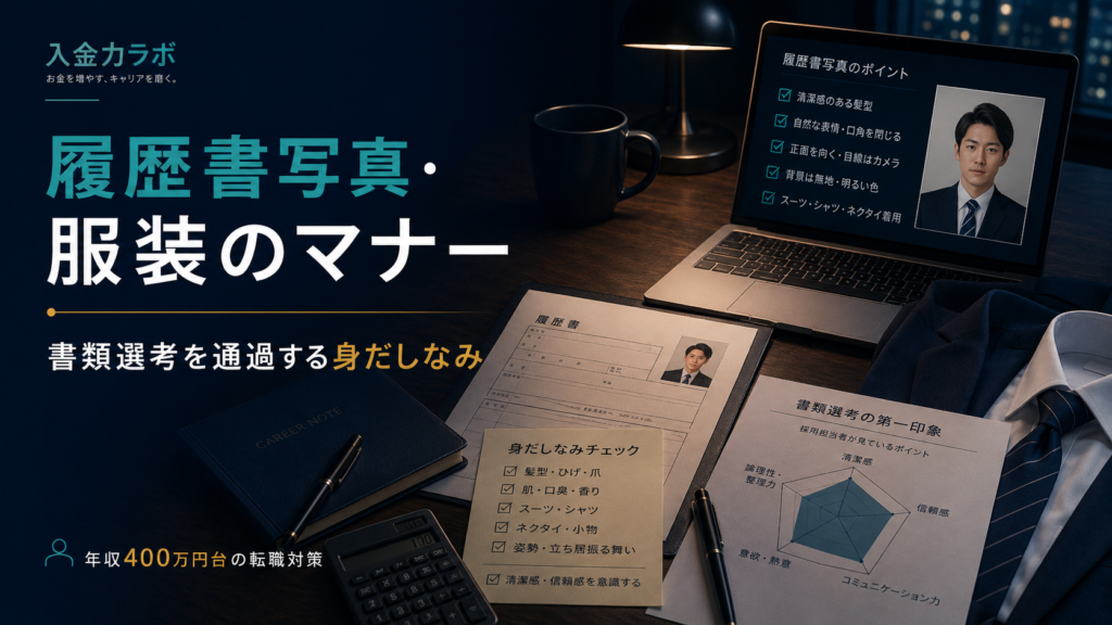 履歴書の写真と服装のマナーの画像