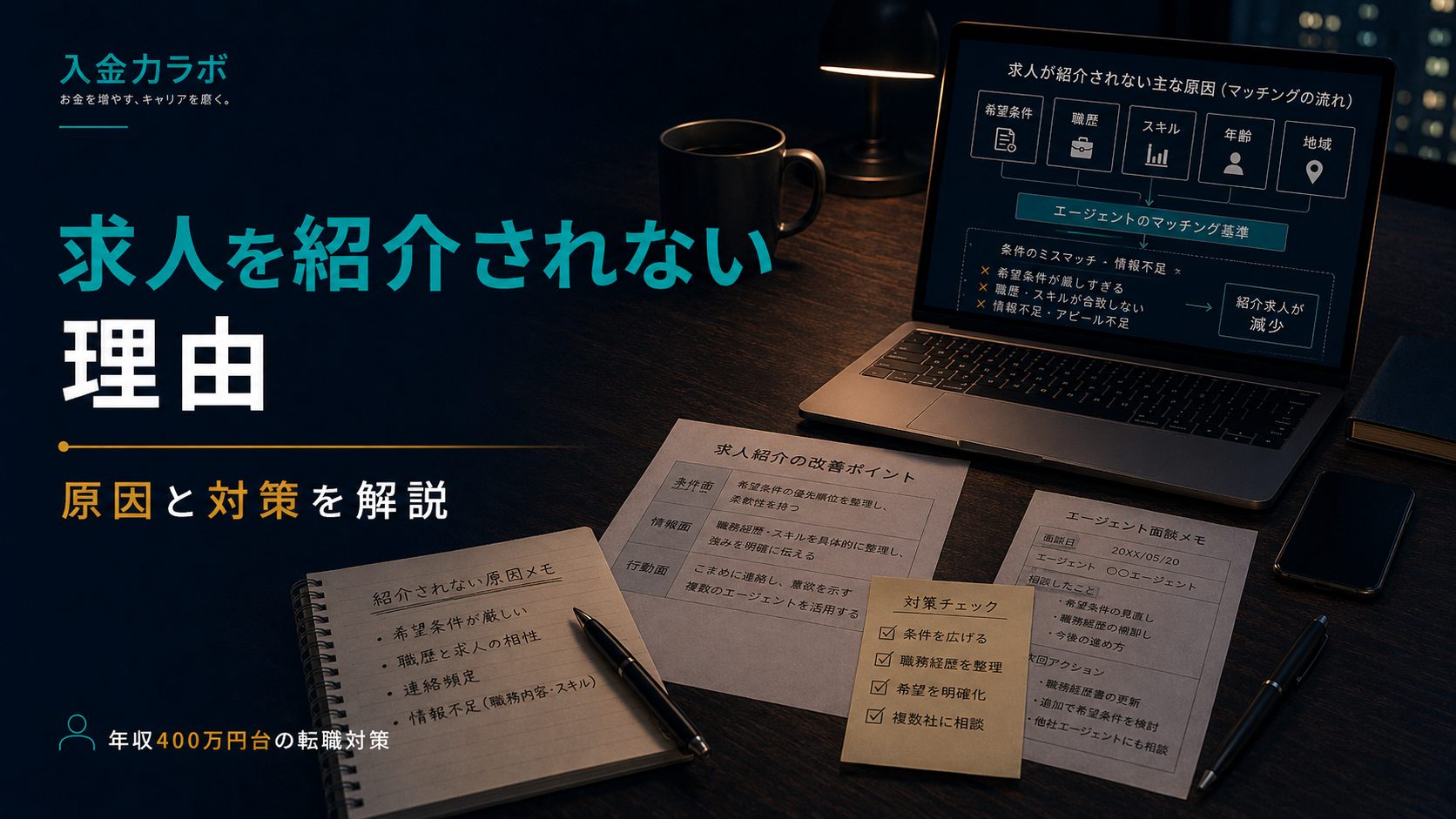 求人紹介されない原因の画像