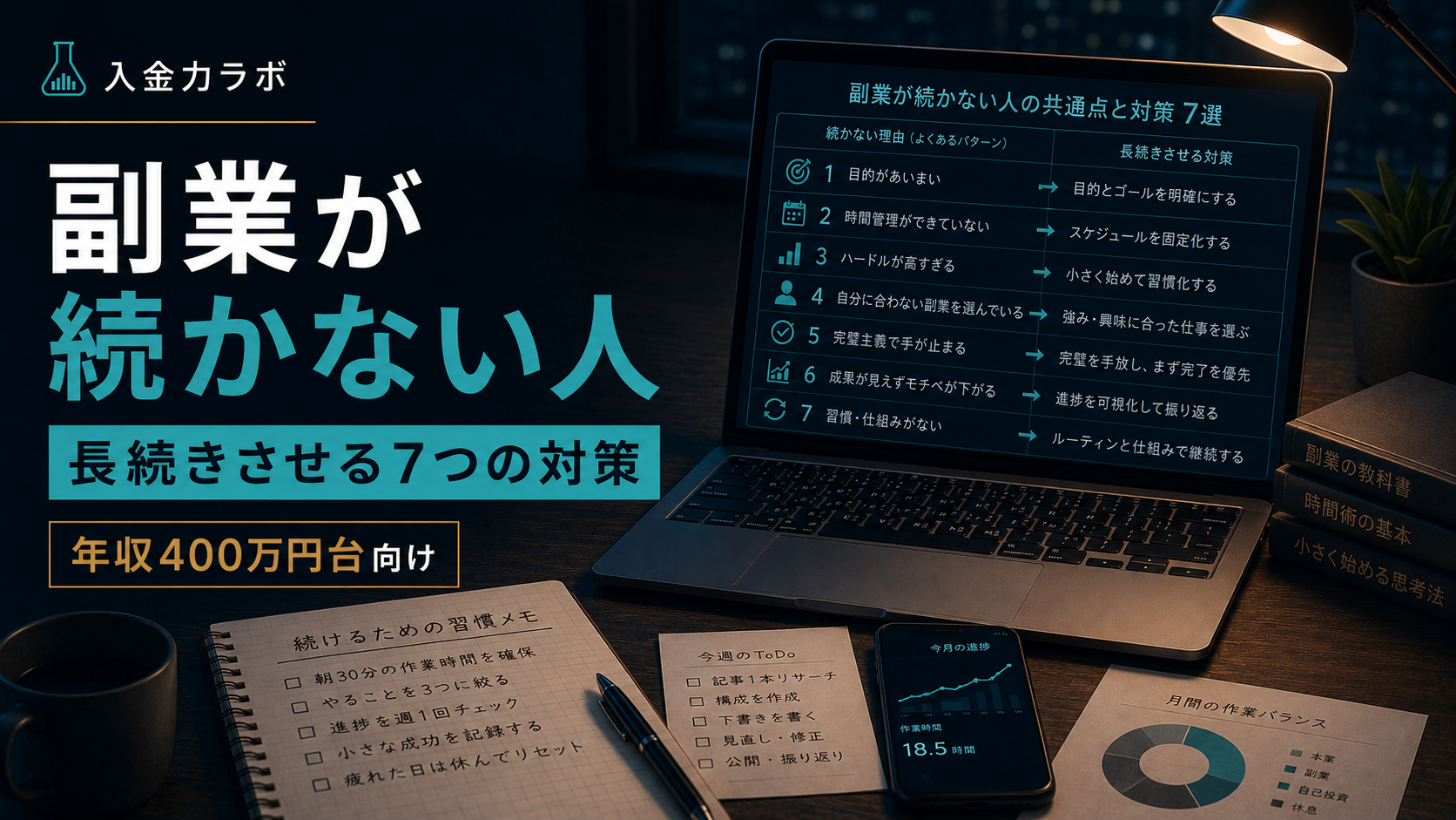 副業が続かない人