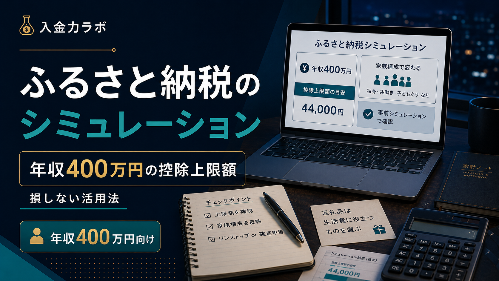 ふるさと納税のシミュレーション
